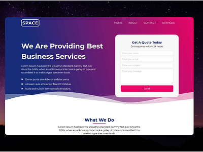 Business Service Web Design