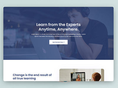 Online Courses Landing Page