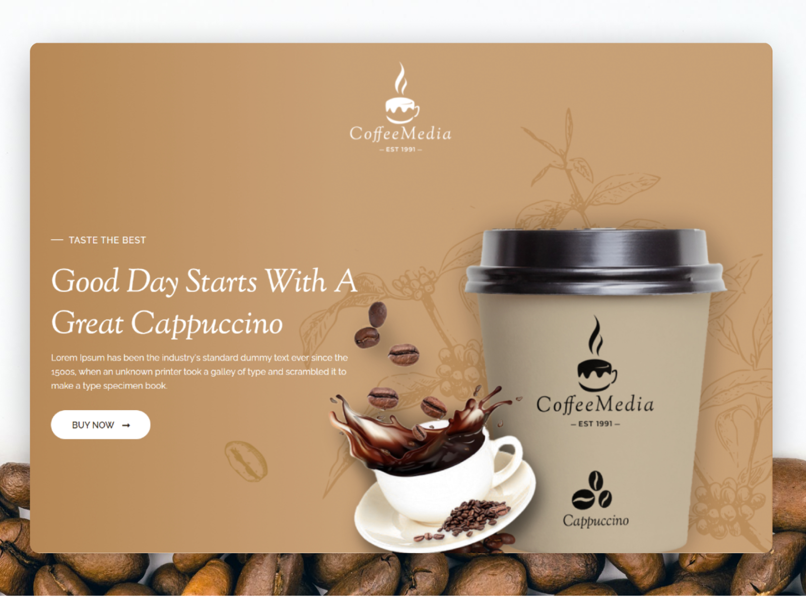 Coffee Sales Landing Page by Vaibhav Joshi on Dribbble