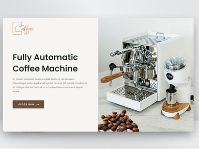 Coffee Machine Sales Landing Page