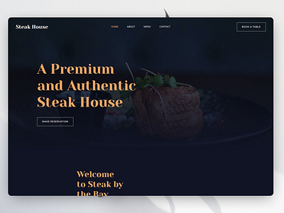 Steak House Restaurant Web Design