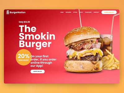 Fast Food Restaurant Web Design breakfast brunch burger dinner eat fast food food hotel lunch pizza restaurant