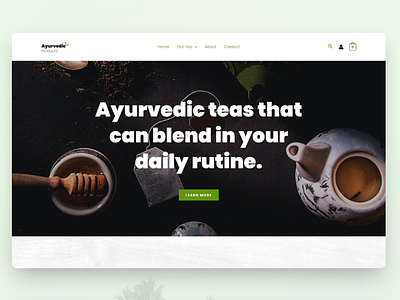 Ayurvedic Tea Woocommerce Web Design