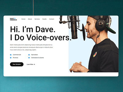 Freelance Voice over Artist Web Design