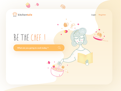 Recipe Page cook recipe ui ux web design website