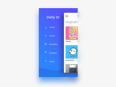 Menu app appdesign design designer menu mobile ui ux