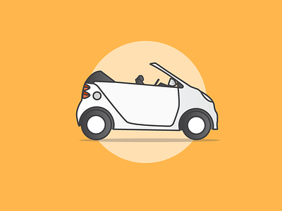 Mini car designer graphicdesigner illustration