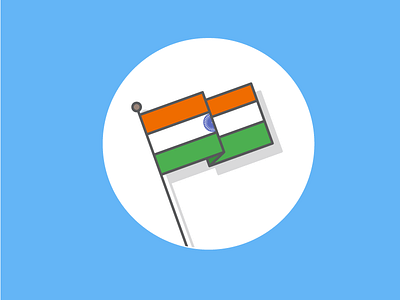 Indian National flag art desi design flag graphic illustration india indian stoked strokes