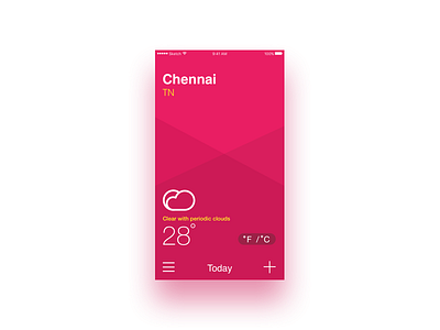 Weather App app design weather