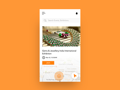 Event Joining app design mobile uiux