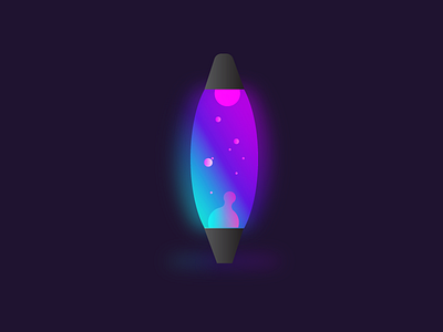 lava lamp design glow gradient illustration