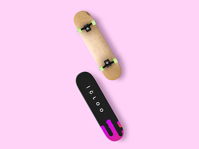 Skateboard skin design