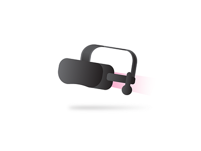 Virtual Reality Headset design gradient graphic icon illustration ui vr