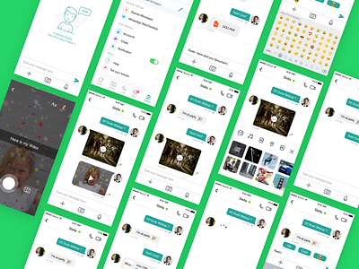 Chat UI KIT chat chatui design redesign ui ux watsapp