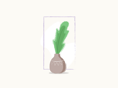 Plant art brush design illustration paint plant