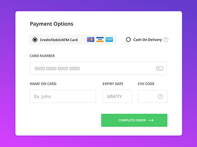 Freebie: Payment Options design ecommerce order pay payment uiux web