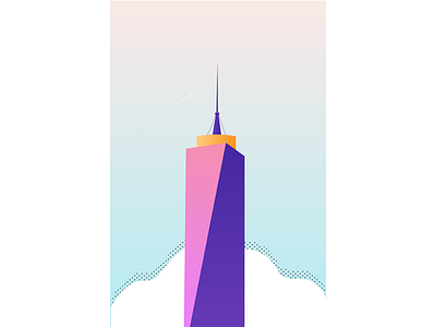 Minimal Building illustration america building city illustration minimal usa