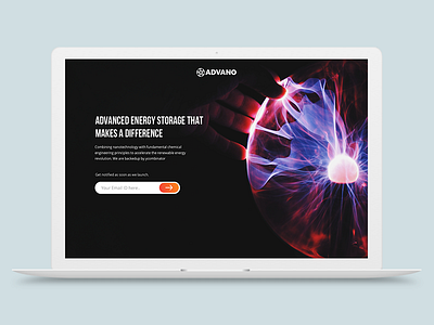 Advano website redesigned advance advano landingpage technology