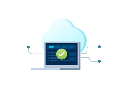 cloud management cloud design illustration management