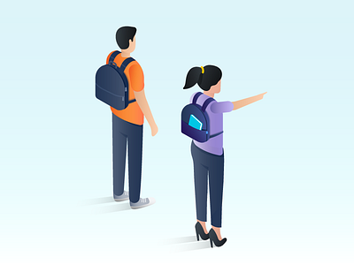 Isometric illustration for education design education freshservice freshworks illustration isometric