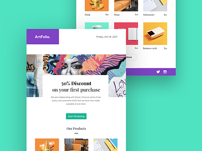 Newsletter Template by srinivas.design on Dribbble