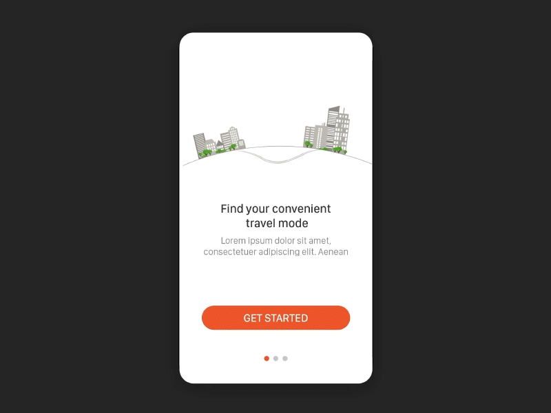 Onboarding Screens for Travel app