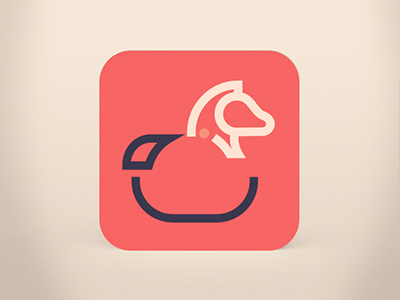 Hiiiiii app flat horse icon ios iphone kids simple