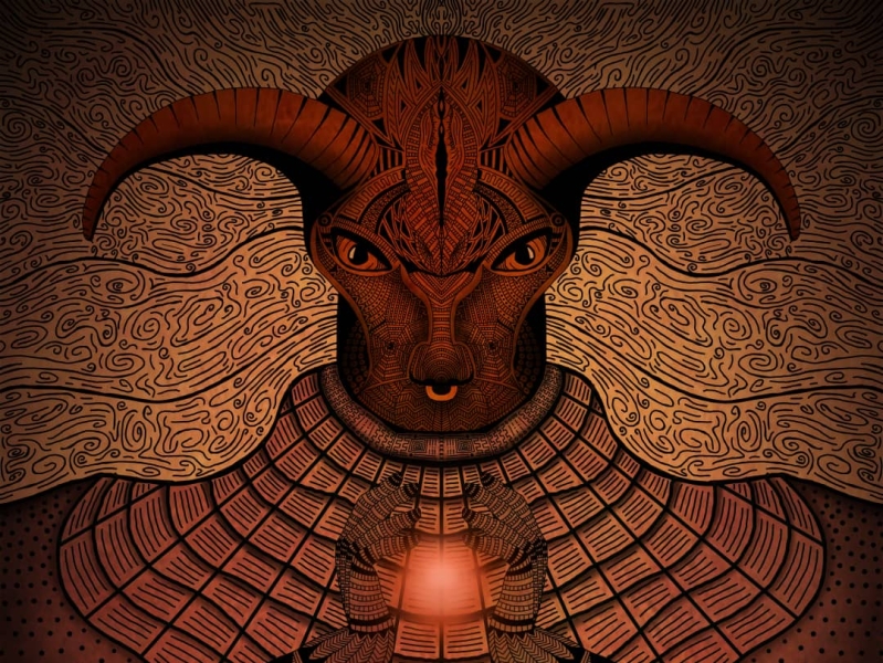 Spiritual Bull / Illustration