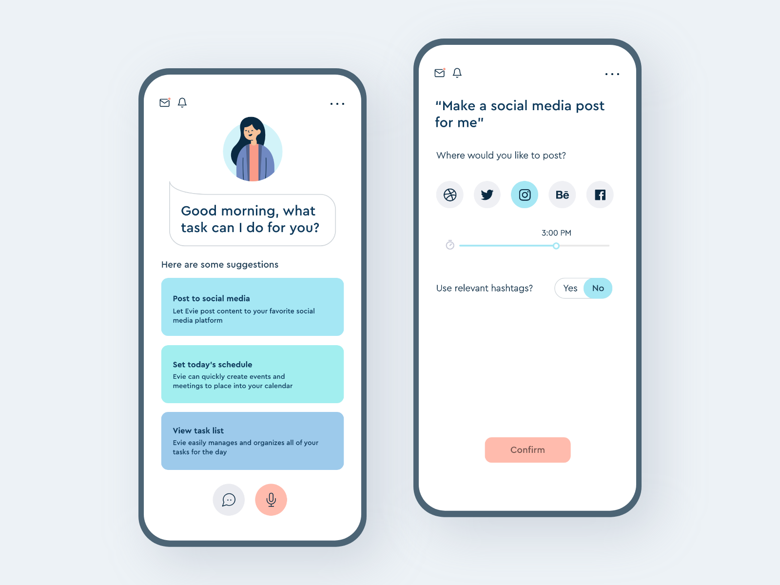 Virtual Assistant App by Tarrea on Dribbble