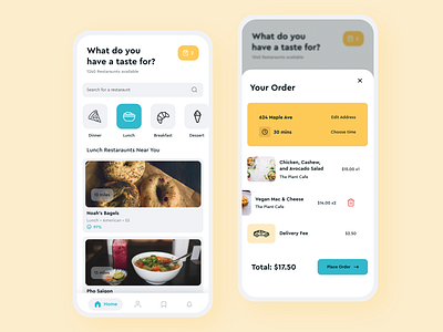 Food Delivery App 🍕 android app clean colors delivery app design figma food food app food delivery mobile mobile app mobile design mobile ui ui ux visual design
