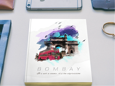BOMBAY cityscape digital art india mumbai photoshop poster print