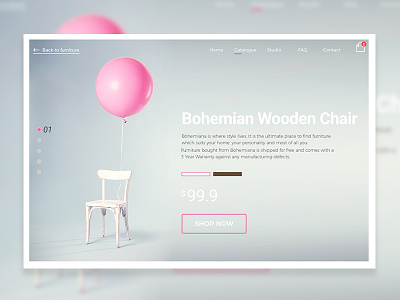 Furniture Website color e commerce landinng product shop ui ux web website