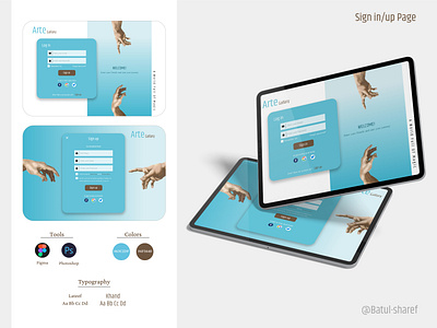 Sign in/up Study app design ui ux