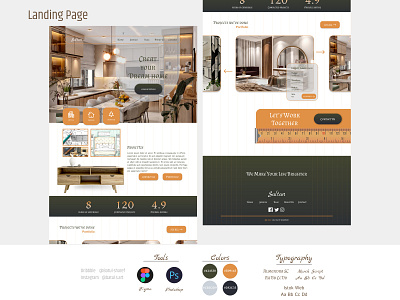 Landing Page app design ui ux
