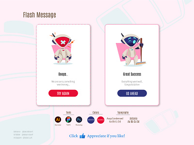 Flash Message UI/UX design