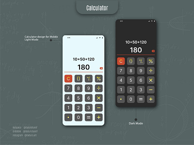 Calculator design, Day: 9 app design graphic design ui ux