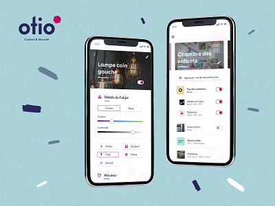 Otio - App concept app branding concept design domotic graphic design identity iot ui ux