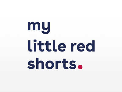 My Little Red Shorts - Brand identity - Logotype branding design french graphic design identity logo made in france sports sportswear startup ui