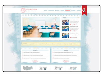 School Website design graphic design landing page product design school school web design school website ui uiux design ux