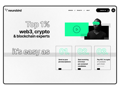 Web3, Crypto&Blockchain Experts Website blockchain branding crypto design graphic design illustration landing page logo ui uiux design ux web3