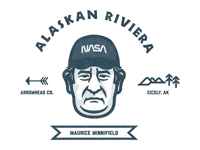 Maurice Minnifield alaska badge badge design illustration illustrator logo maurice minnifield northern exposure vector