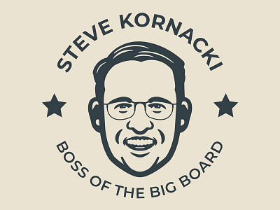Steve Kornacki face illustration kornacki nbc steve kornacki t shirt vector