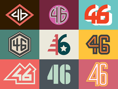 46 46 biden illustrator letter logo type vector