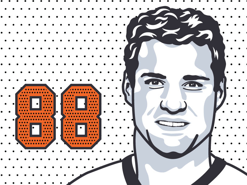 Eric Lindros eric lindros flyers hockey illustration illustrator national hockey league nhl philadelphia philadelphia flyers sports vector