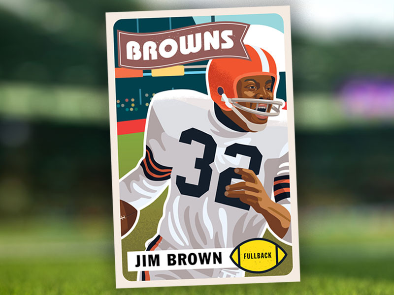 Jim Brown by Josh Ash on Dribbble