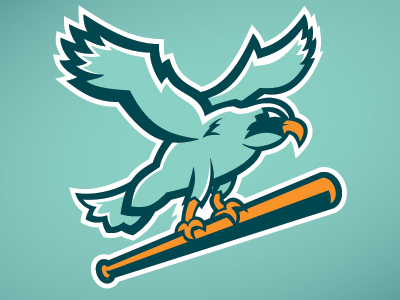 Osprey animal baseball concept having fun illustration illustrator logo logo design osprey sports sports logo vector