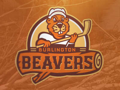 Beavers animal athletics beaver branding hockey logo minor league sports sports branding sports logo