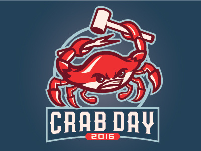 Crab crab illustration logo