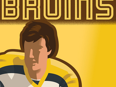 Bruins Original Six bobby orr boston bruins hockey illustration illustrator nhl original six sports stipplism