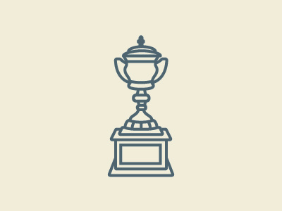 Lady Byng Memorial Trophy hockey icon illustration illustrator lady byng line art nhl sports trophy